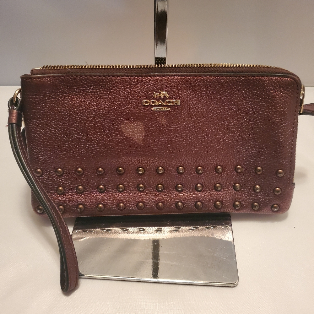 Coach Wristlet- Bronze